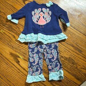 6/9 month turkey outfit